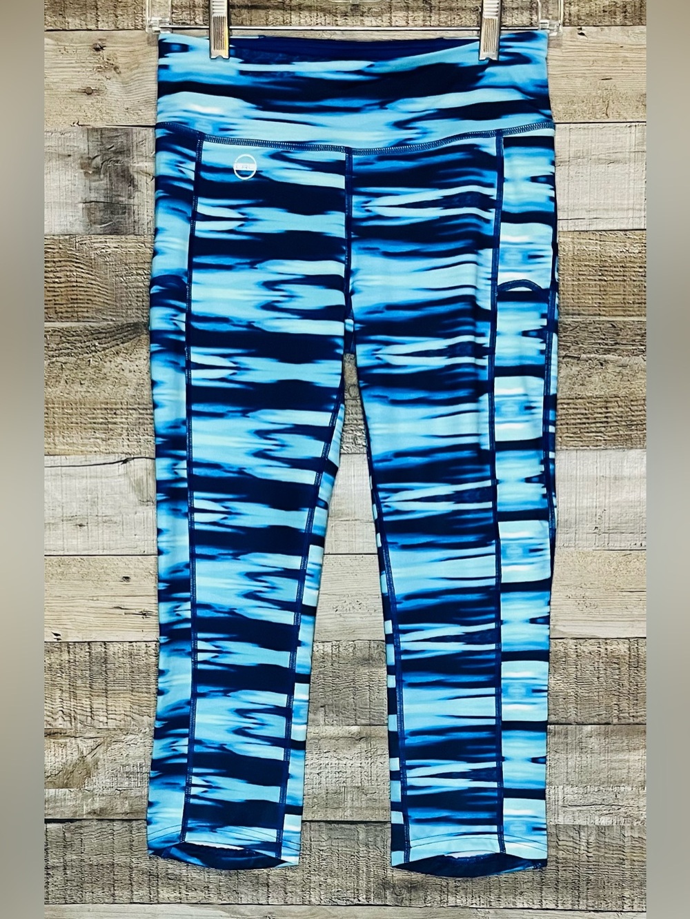 Lauren Ralph Lauren Active Ladies Workout Capri Leggings Size Xsmall Blue